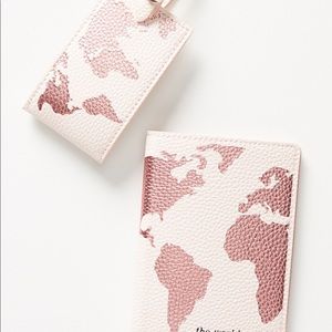 ANTHROPOLOGIE Passport & Luggage Tag Set